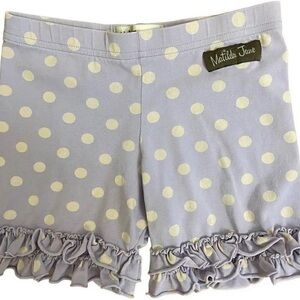 Matilda Jane High Waist Shorts - Lavender and Cream